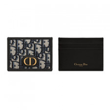 [CD] 디올 Dior Oblique 블루 자카드 30 MONTAIGNE 카드 지갑 S2098UTZQ_M928
