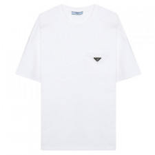[TNN셀러] 프라다 트라이앵글 로고 반팔 티셔츠 PRADA