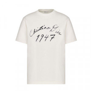 디올 핸드라이팅 Christian Dior 캐주얼 핏 티셔츠 493J696F0554_C088