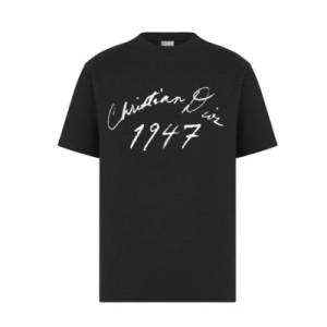 디올 핸드라이팅 Christian Dior 캐주얼 핏 티셔츠 493J696F0554_C980